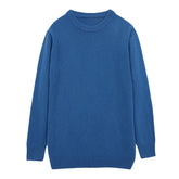 High Quality Loose Round Neck Solid Color Sweater - Swefashionstore