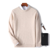 High Quality Loose Round Neck Solid Color Sweater - Swefashionstore