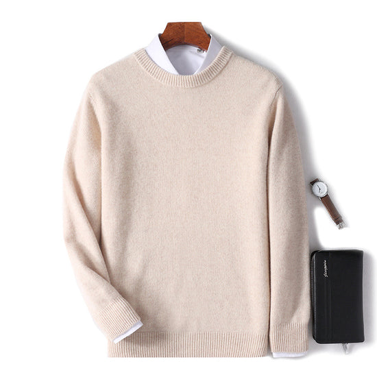 High Quality Loose Round Neck Solid Color Sweater - Swefashionstore