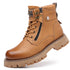 High-top Thermal Height Increasing Leather Boots - Swefashionstore