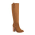 Long Boots Female Suede Chunky Heel Round Toe for Stylish Comfort - Swefashionstore