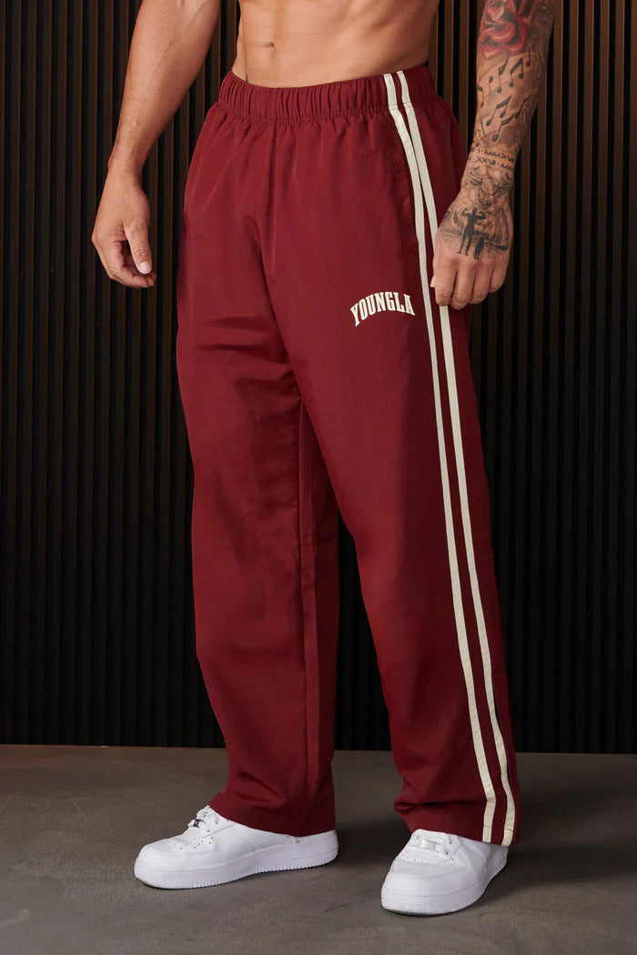 Herren Sporthose Paar Nähte Druck Freizeit