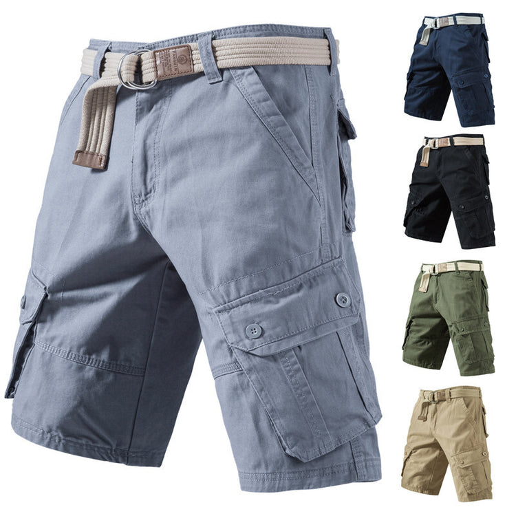 Summer Cargo Shorts With Pockets Fashion Solid Short Pants - Swefashionstore