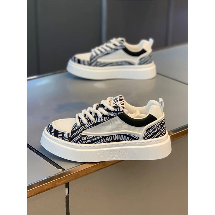 THICK BOTTOM Wear-resistant Board Shoes Breathable Fashion Sneaker - Swefashionstore