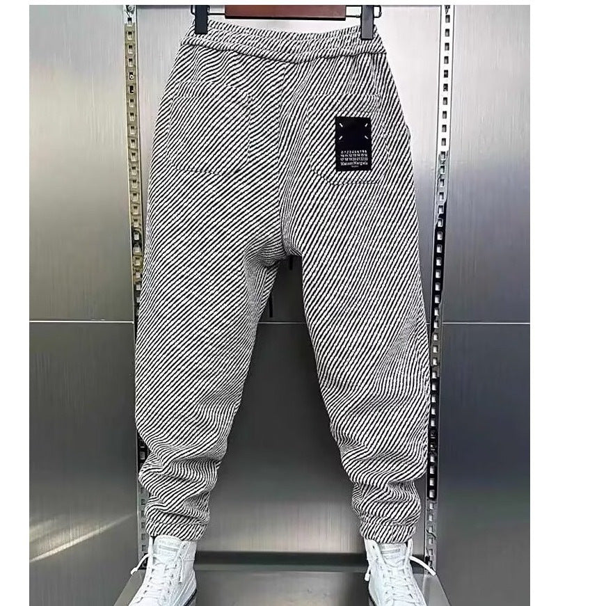 FASHIONABLE All-match Ankle Banded CASUAL Elastic Pants