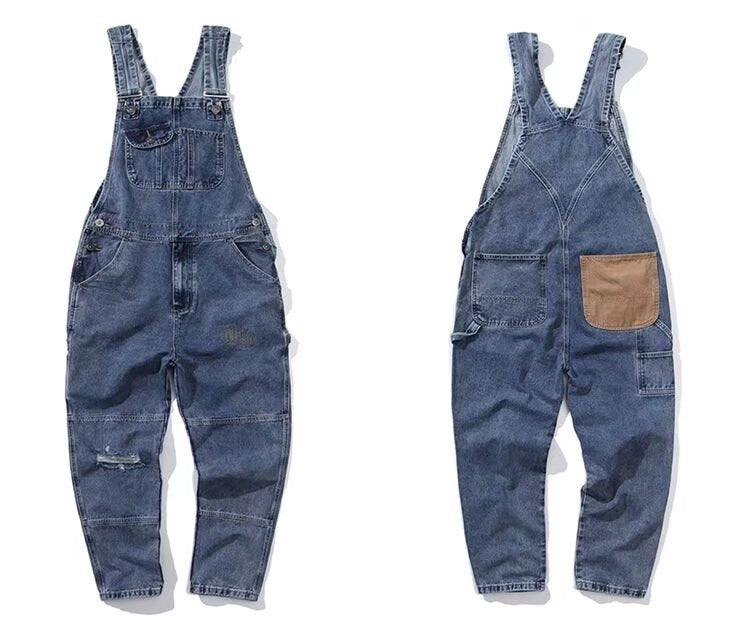 FASHION Herren Gerade Cargo Hosenträger Overall