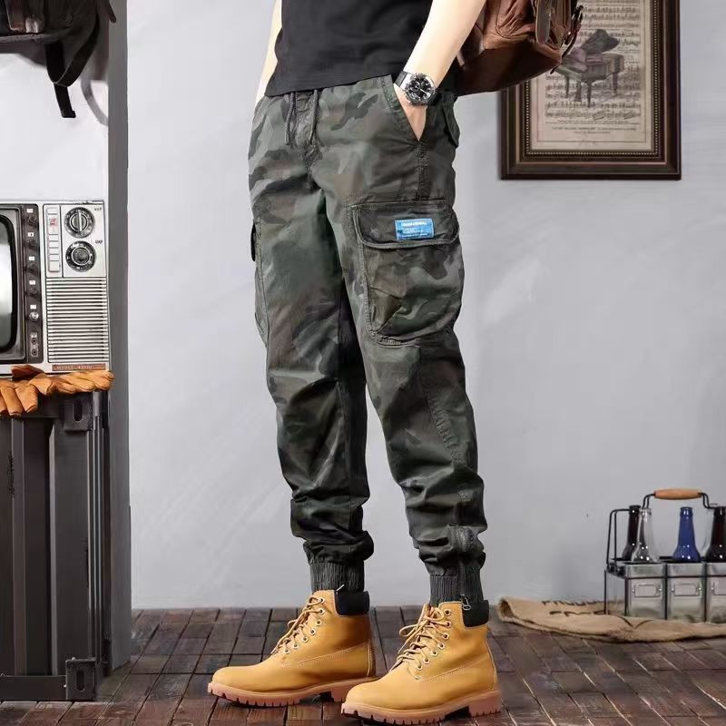 Camouflage Cargo Pants Loose Fit