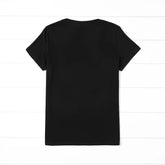 Lip Letter Print Short-sleeve Top For Women - Swefashionstore