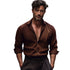 FASHION FOR MEN Medieval Retro Cotton And Linen Lapel Shirt - Swefashionstore