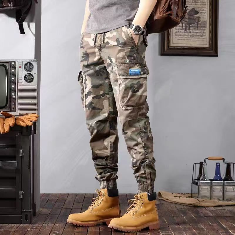 Camouflage Cargo Pants Loose Fit - Swefashionstore