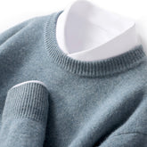 High Quality Loose Round Neck Solid Color Sweater - Swefashionstore