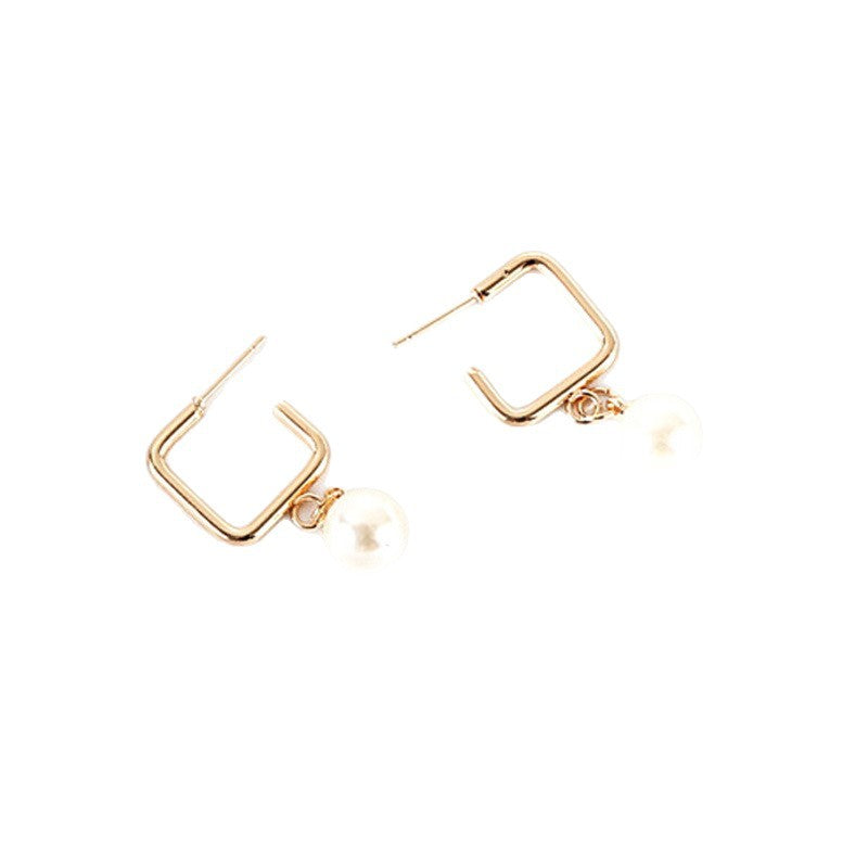 New Studs Creative Retro Simple Graceful Geometric Square - Swefashionstore