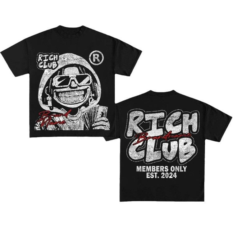 CASUAL Short-sleeved FASHION Round Neck T-shirt - Swefashionstore