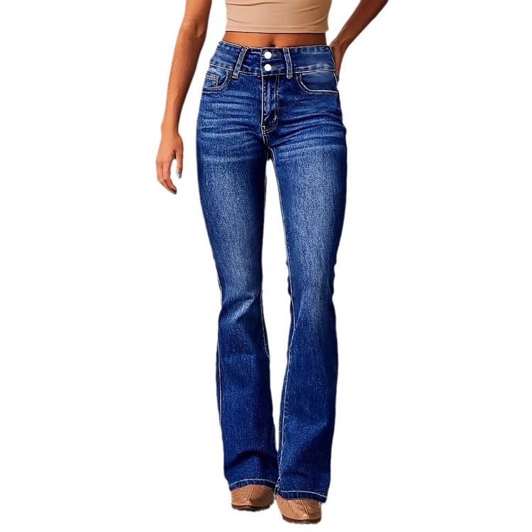 Washed Street Skinny Retro Stretch Jeans - Swefashionstore