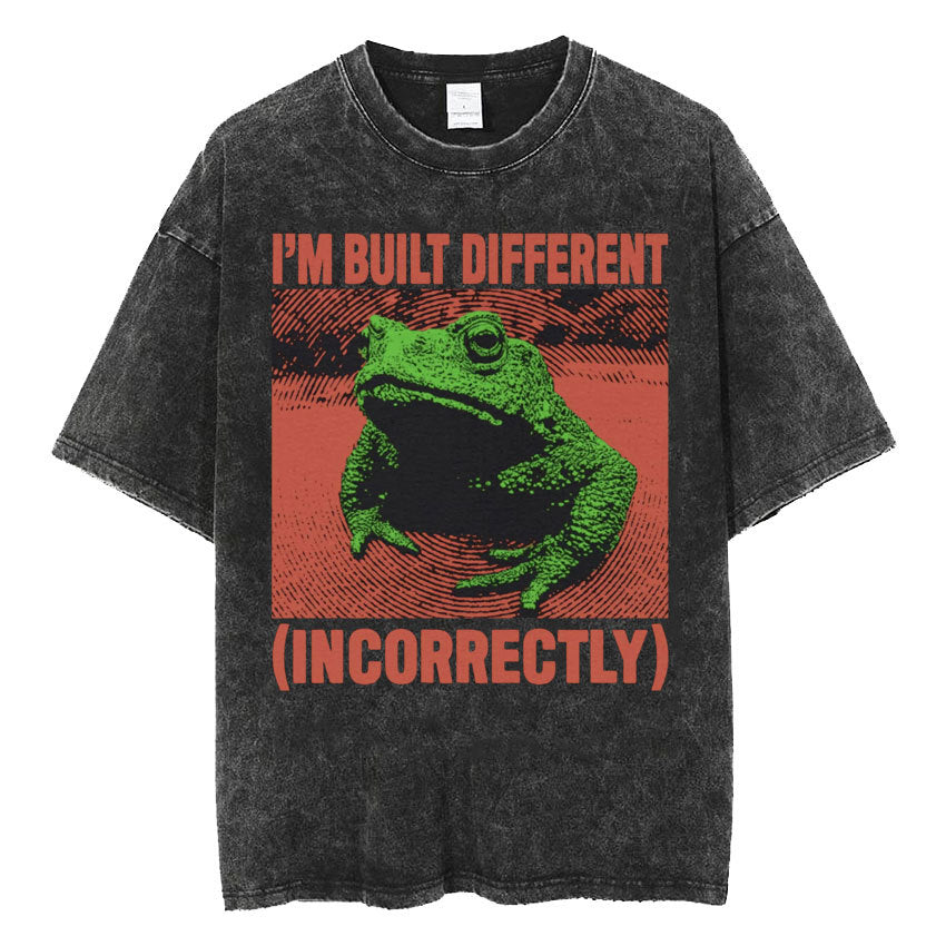 Fashion Personality Frog Print Men&