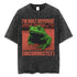 Fashion Personality Frog Print Men&