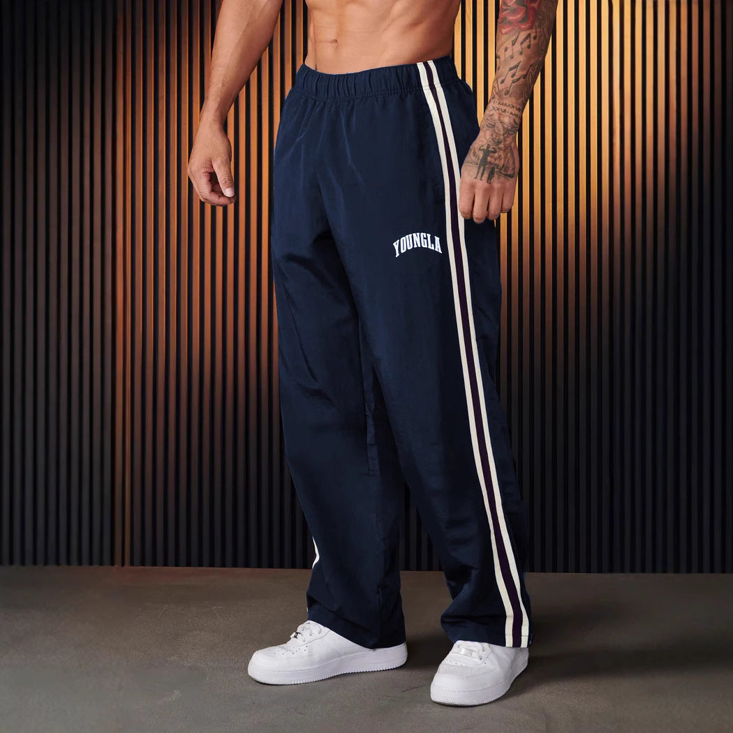 Herren Sporthose Paar Nähte Druck Freizeit
