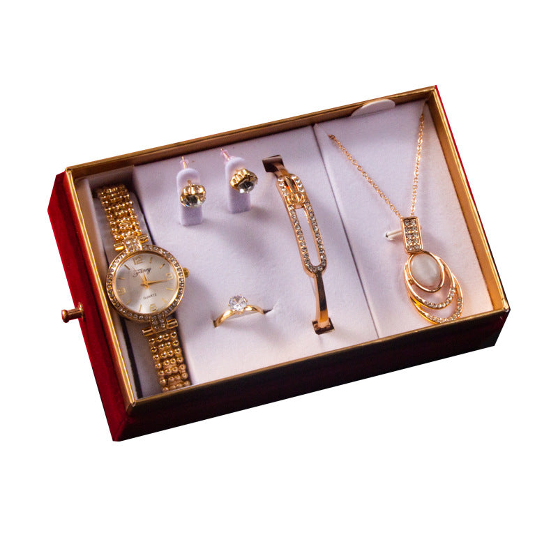 Göttinnenfest mit Hand-Geschenkset, Uhr, Armband, Halskette, Ohrstecker