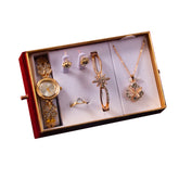 Goddess Festival With Hand Gift Set Watch Bracelet Necklace Ear Stud - Swefashionstore