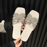 Solid Color Lightweight Rhinestone Ornament Ladies&