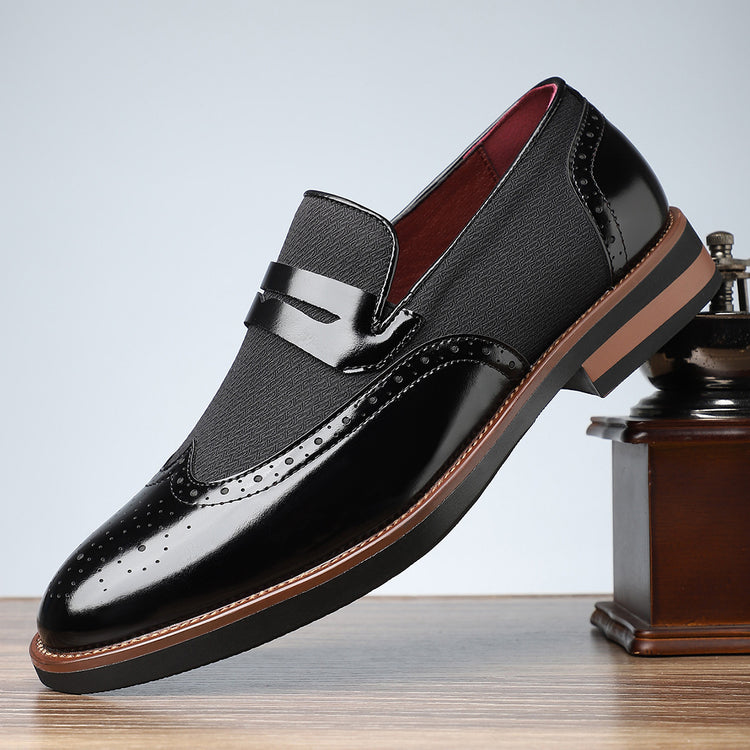 Male Business Casual Leather Shoes - Swefashionstore