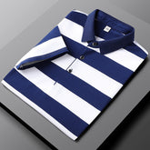 Casual Striped Half Sleeve T-shirt Men&