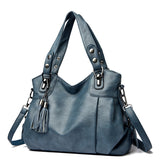 CLASSIC Washed Sheepskin Tassel Bag Texture - Swefashionstore