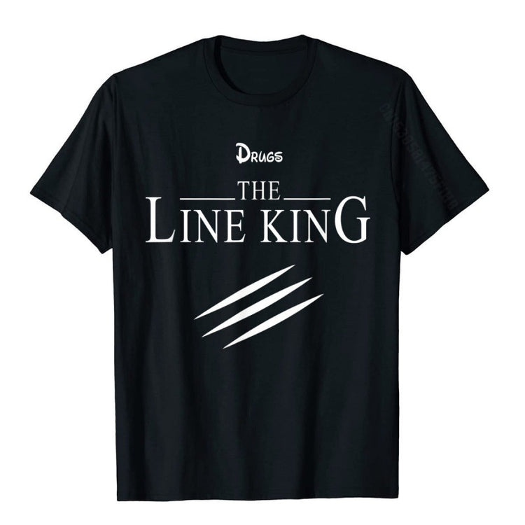 FUNNY Line King T-shirt FASHION Birth - Swefashionstore
