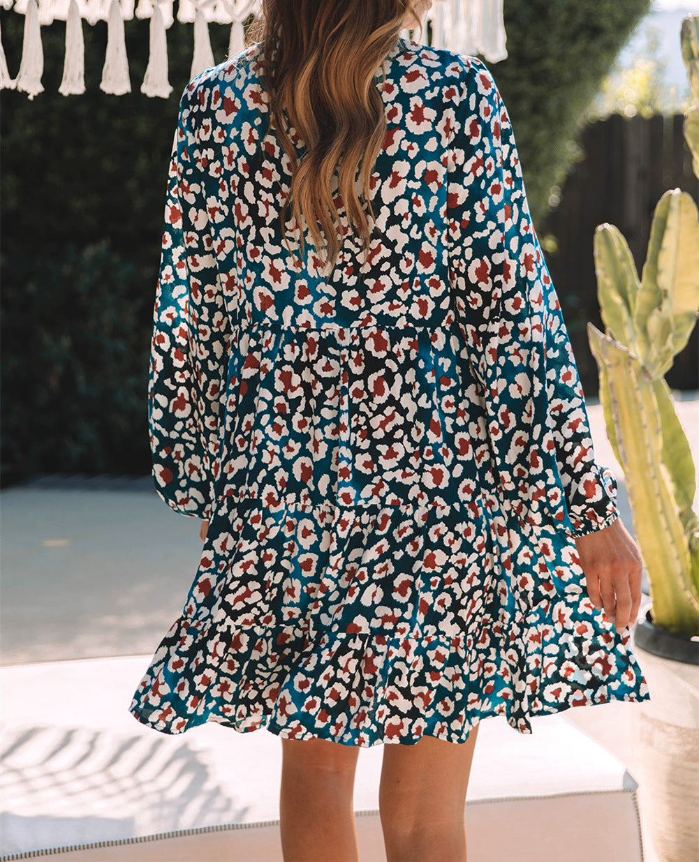 ABSTRACT Leopard Print Fashion Personality Lady Dress
