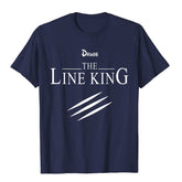 FUNNY Line King T-shirt FASHION Birth - Swefashionstore