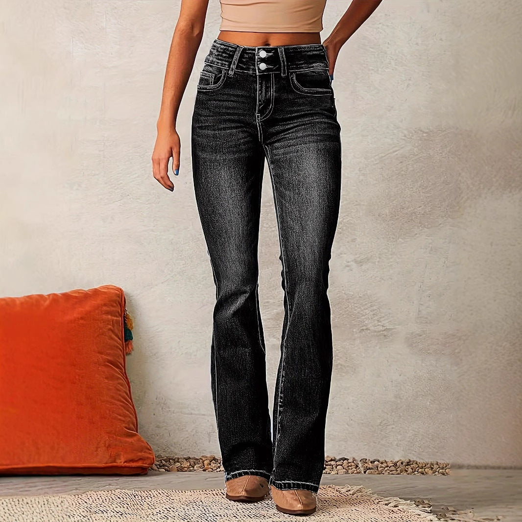 Washed Street Skinny Retro Stretch Jeans - Swefashionstore