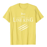 FUNNY Line King T-shirt FASHION Birth - Swefashionstore