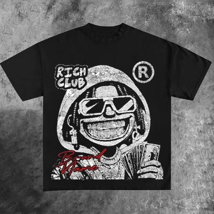 CASUAL Short-sleeved FASHION Round Neck T-shirt - Swefashionstore