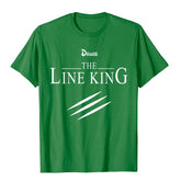 FUNNY Line King T-shirt FASHION Birth - Swefashionstore