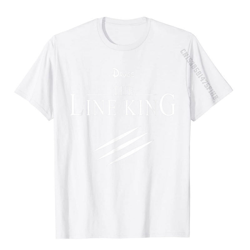 FUNNY Line King T-shirt FASHION Birth - Swefashionstore