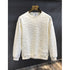 Texture Jacquard Heavy Round Neck Sweater - Swefashionstore