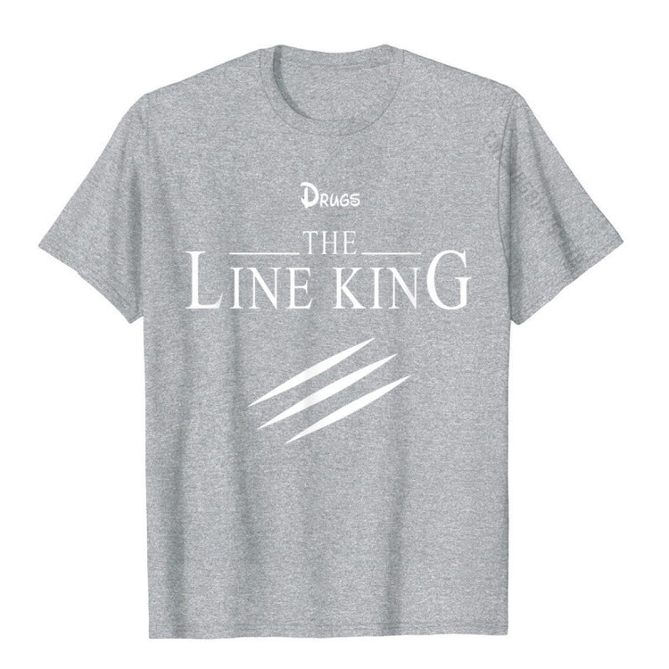 FUNNY Line King T-shirt FASHION Birth - Swefashionstore