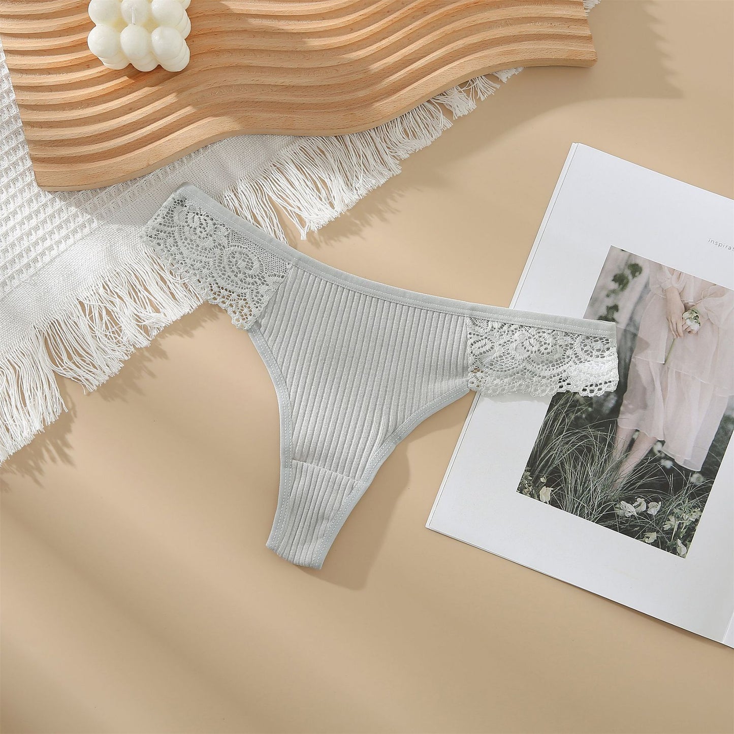 WEDDING Underwear LOW-WAIST Full COTTON Women's Lace