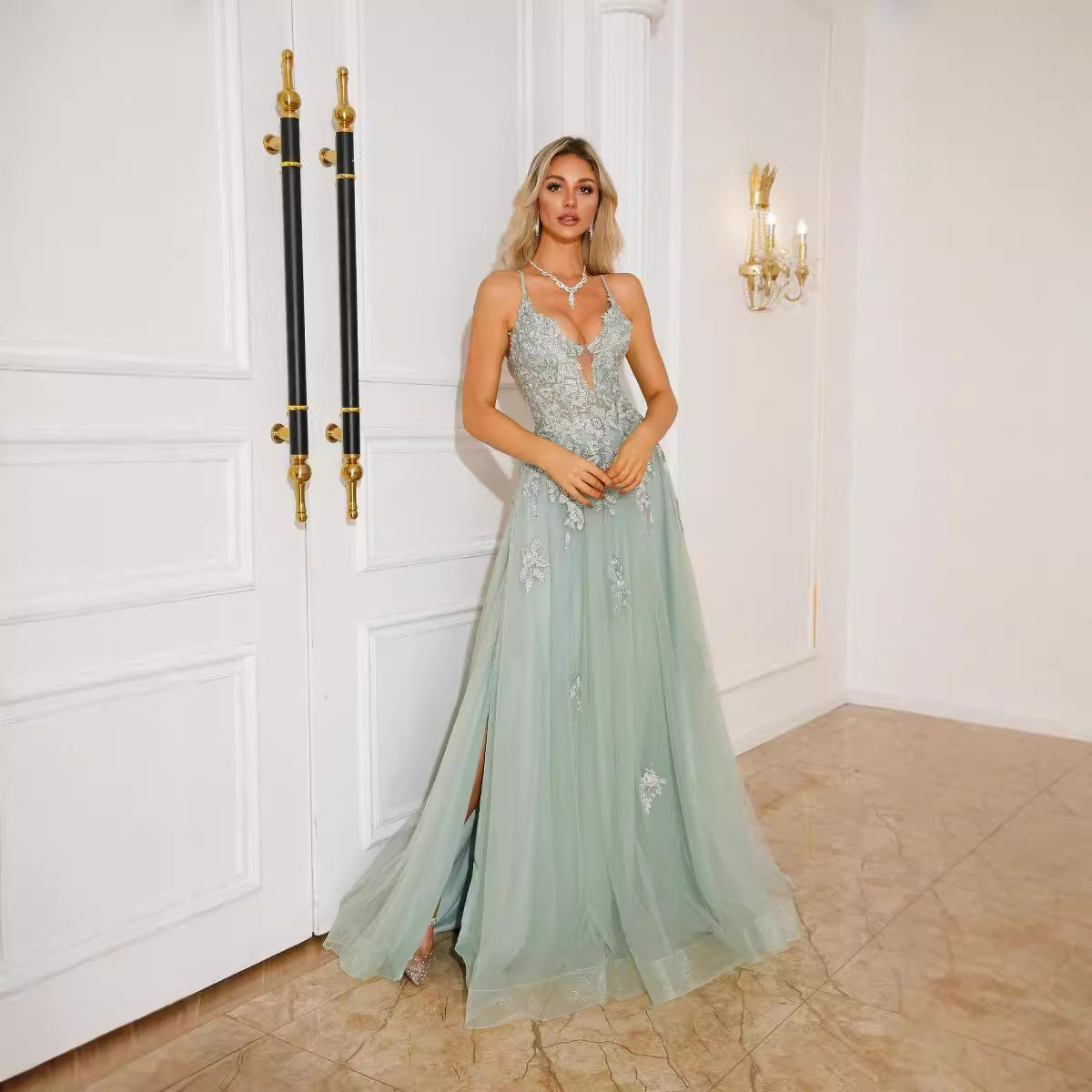 NEW Women EVENING Dresses Suspender DANCE Dress - Swefashionstore