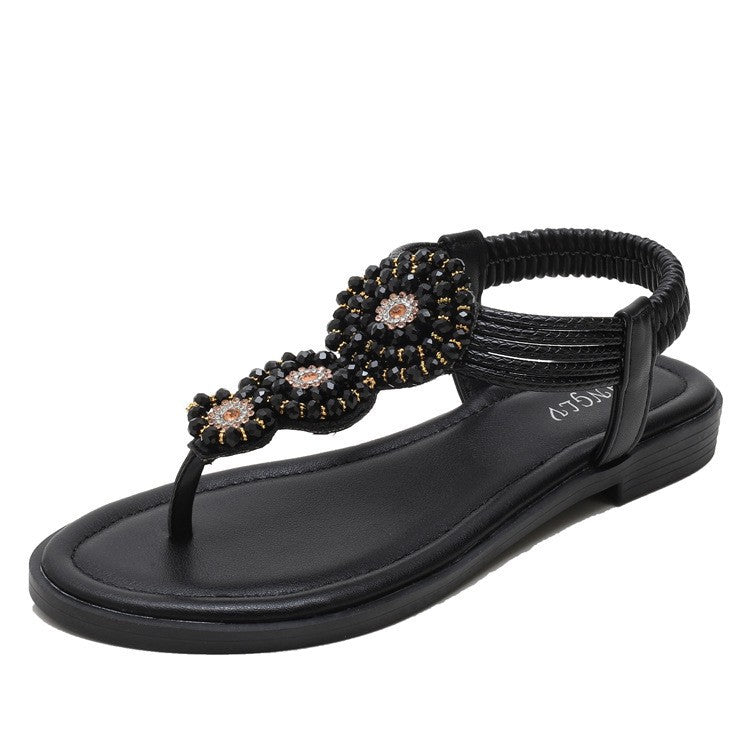 BOHEMIAN Roman Flache Strandsandalen