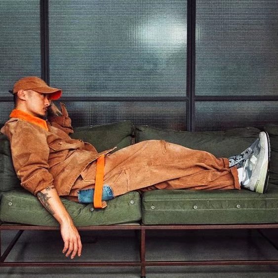 FASHION Herren Gerade Cargo Hosenträger Overall