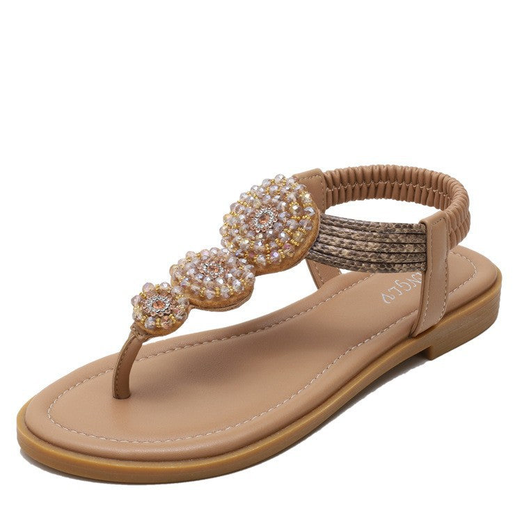 BOHEMIAN Roman Flache Strandsandalen