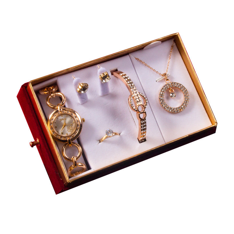 Göttinnenfest mit Hand-Geschenkset, Uhr, Armband, Halskette, Ohrstecker
