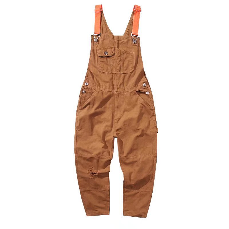FASHION Herren Gerade Cargo Hosenträger Overall