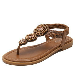 BOHEMIAN Roman Flache Strandsandalen