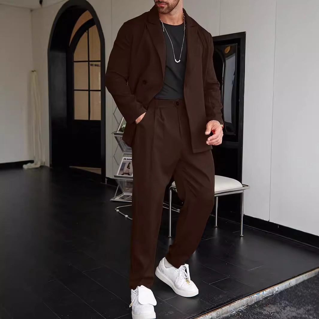 SPRING And AUTUMN Personality Trend Loose Men's SUIT