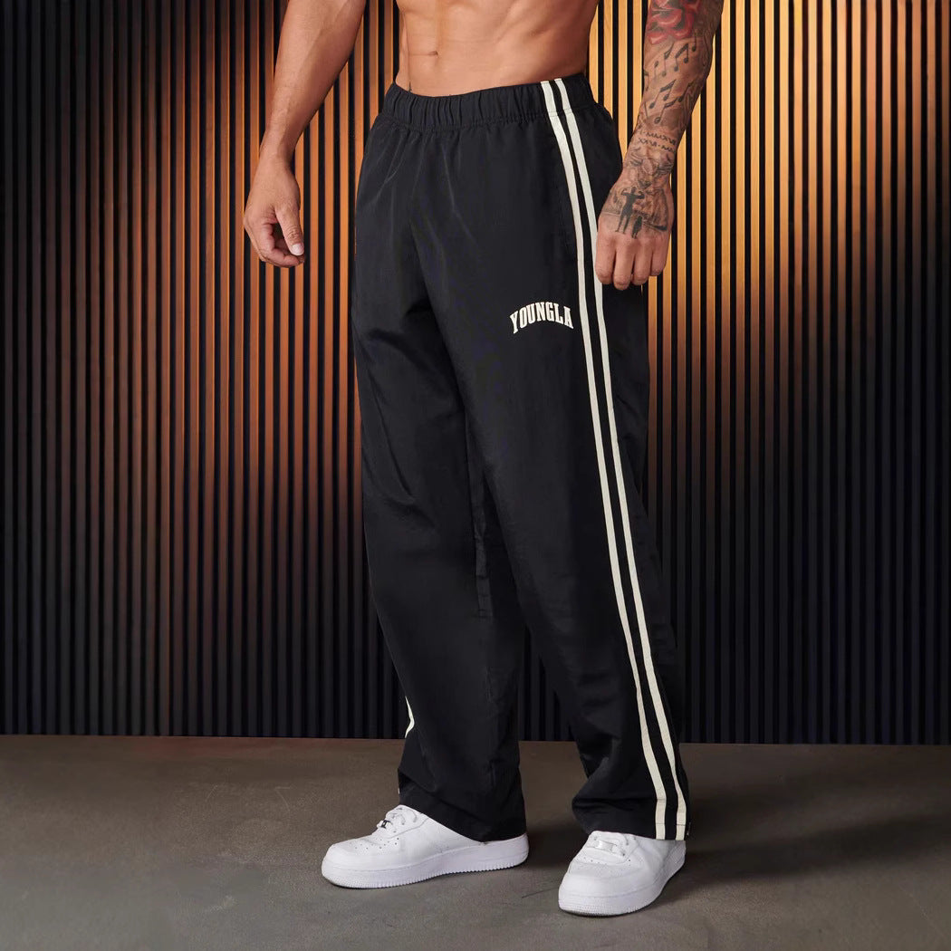 Herren Sporthose Paar Nähte Druck Freizeit