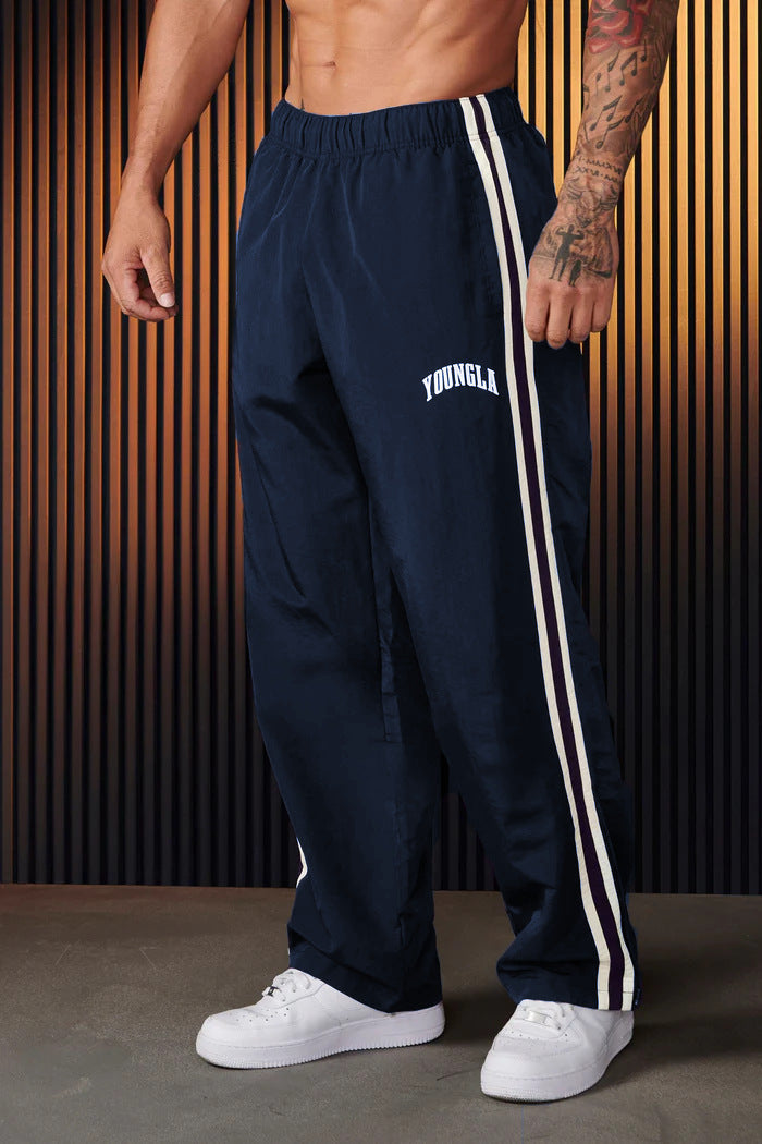 Herren Sporthose Paar Nähte Druck Freizeit