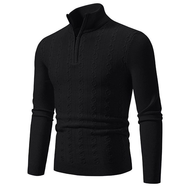 Casual Simple Stand-up Collar Slim Fit Men&