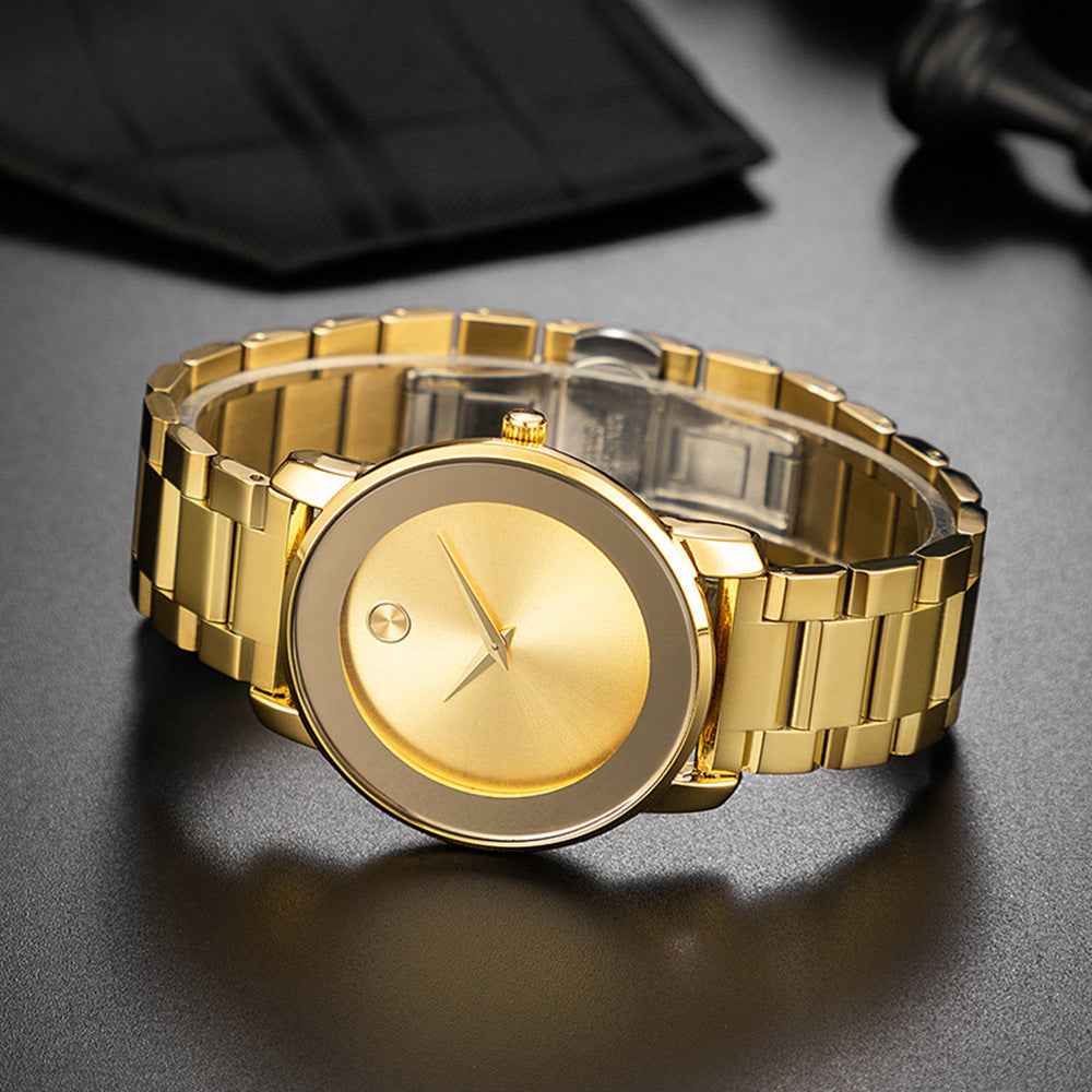 Ultra-thin Quartz Watch for Men - Business Stainless Steel Timepiece - Swefashionstore